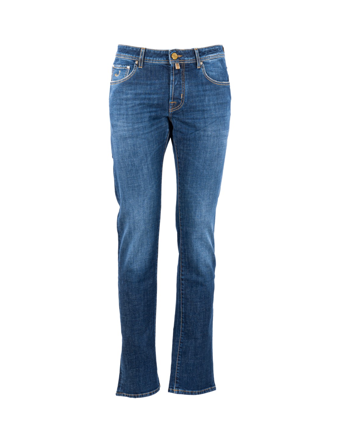 shop JACOB COHEN  Jeans: Jacob Cohen jeans "Nick".
Modello a cinque tasche con logo ricamato sul taschino.
Passanti al punto vita.
Chiusura con bottoni.
Bottone con logo a rilievo e finitura rame.
Patta interna ricamata con nome del pantalone e citazione del fondatore.
Salpa in cavallino con logo ricamato in ecopelle dal colore a contrasto.
Include bandana con stampa maiolica e rocchetto di filo
Profumati con l’esclusiva fragranza Jacob Cohën.
Composizione: 98% cotone, 2% elastan.
Made in Italy.. S3736 NICK-932D number 8049060